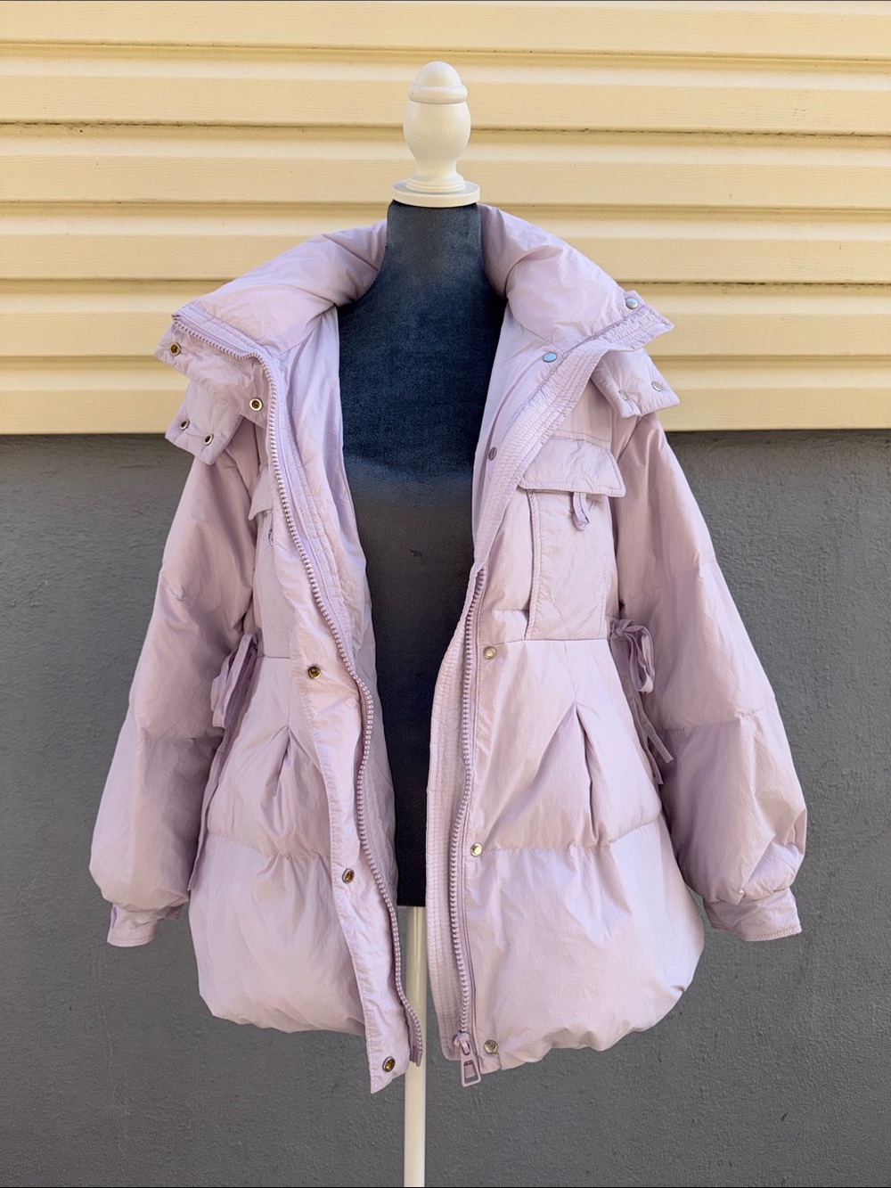‼️NEW Asian Lavender Puffer Down Coat Jacket